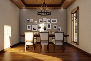 Interior - Dining Room for Country House Plan #17-2901 - 3 bed, 2 bath