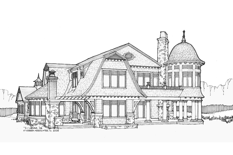 Home Plan - Exterior - Rear Elevation 2 for Craftsman House Plan #928-232 - 3 bed, 3.5 bath