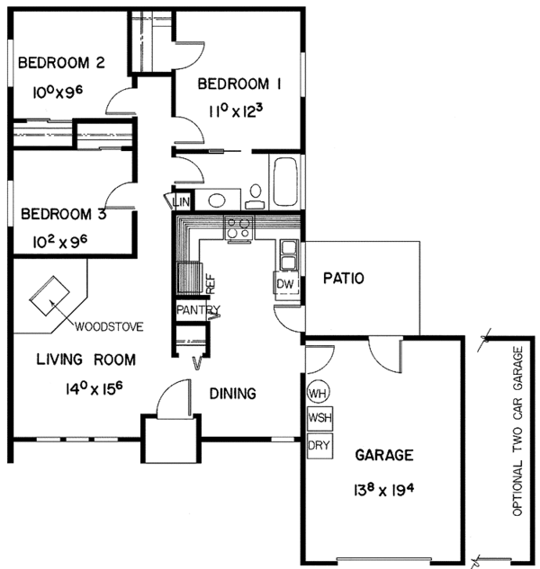 House Plan Design - Contemporary Floor Plan - Main Floor Plan #60-683