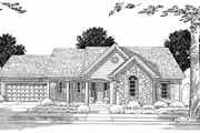 Country Style House Plan - 3 Beds 2 Baths 1390 Sq/Ft Plan #46-598 