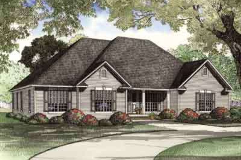 Home Plan - Traditional Exterior - Front Elevation Plan #17-637