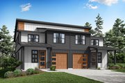 Contemporary Style House Plan - 6 Beds 5 Baths 3566 Sq/Ft Plan #124-1365 