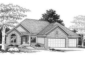 European Exterior - Front Elevation Plan #70-762