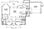 Mediterranean Style House Plan - 2 Beds 2.5 Baths 2306 Sq/Ft Plan #115-182 