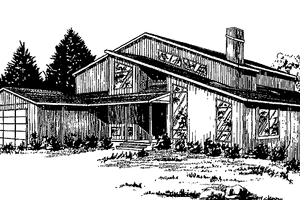 European Exterior - Front Elevation Plan #60-920