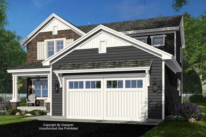 House Blueprint - Exterior - Front Elevation 4 for Bungalow House Plan #51-1375 - 4 bed, 3.5 bath