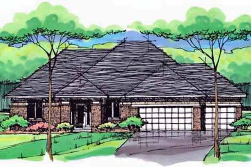 Dream House Plan - European Exterior - Front Elevation Plan #51-998