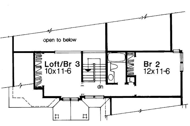House Plan Design - Floor Plan - Upper Floor for Country House Plan #320-931 - 2 bed, 2.5 bath