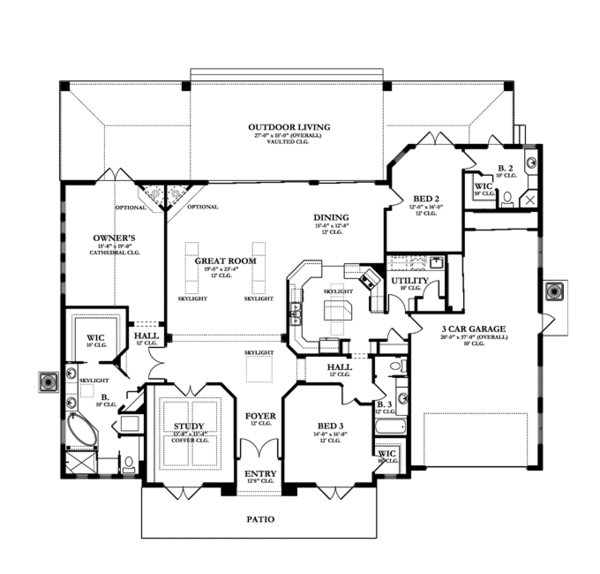 House Plan Design - European Floor Plan - Main Floor Plan #1058-52