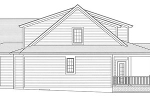 Exterior - Other Elevation 1 for Colonial House Plan #46-864 - 4 bed, 2.5 bath