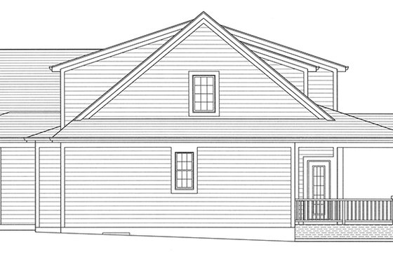 Exterior - Other Elevation 1 for Colonial House Plan #46-864 - 4 bed, 2.5 bath