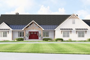 House Blueprint - Traditional Exterior - Front Elevation Plan #1064-425
