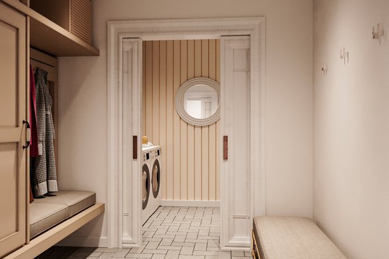 Interior - Laundry for Farmhouse House Plan #23-2767 - 4 bed, 2.5 bath