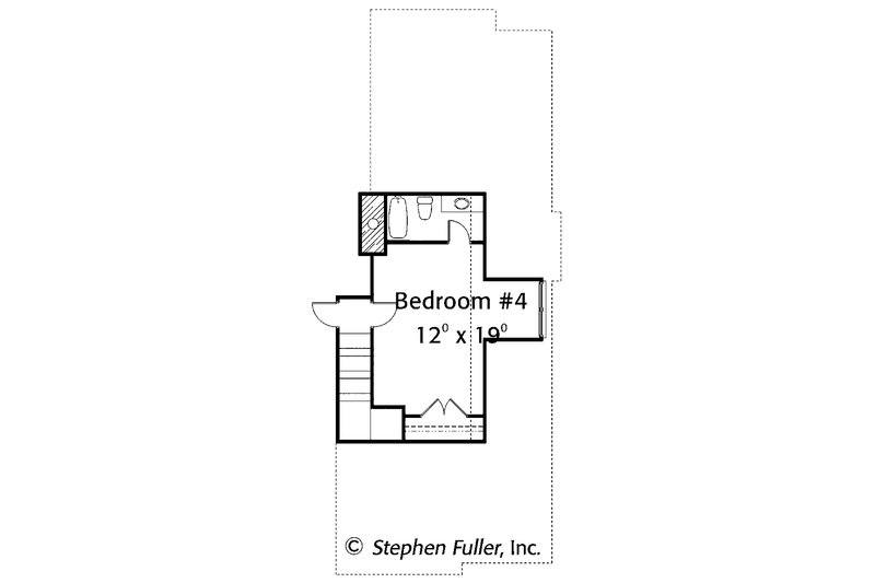 Home Plan - Floor Plan - Upper Floor for Colonial House Plan #429-416 - 4 bed, 3.5 bath