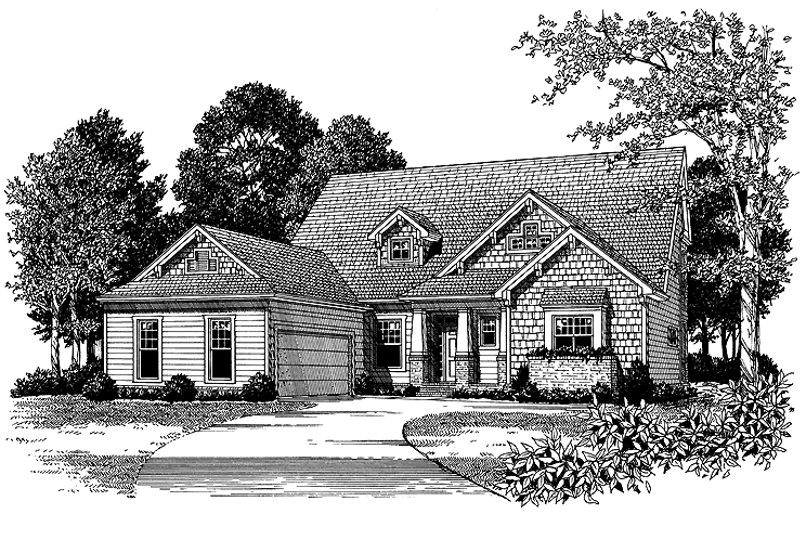 Home Plan - Exterior - Front Elevation 3 for Craftsman House Plan #453-253 - 3 bed, 3.5 bath