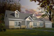 Colonial Style House Plan - 3 Beds 2 Baths 1526 Sq/Ft Plan #100-407 