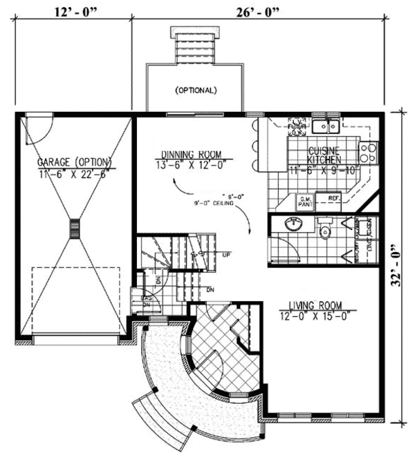 European Floor Plan - Main Floor Plan #138-302