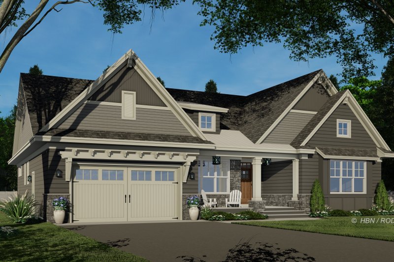 House Plan Design - Exterior - Front Elevation 3 for Traditional House Plan #51-1243 - 3 bed, 2 bath