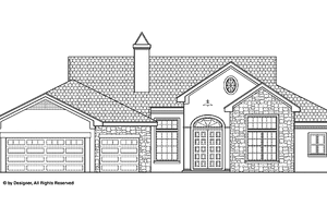 House Blueprint - Traditional Exterior - Front Elevation Plan #1019-16