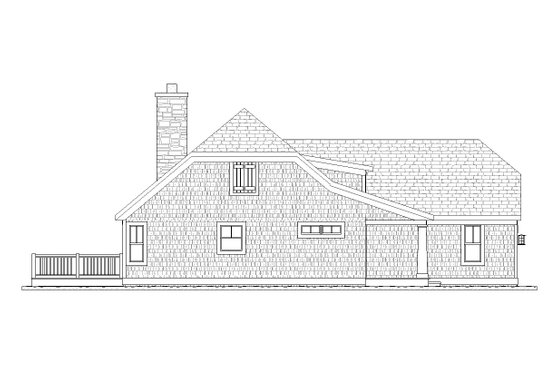 Exterior - Other Elevation 1 for Traditional House Plan #901-87 - 3 bed, 3 bath