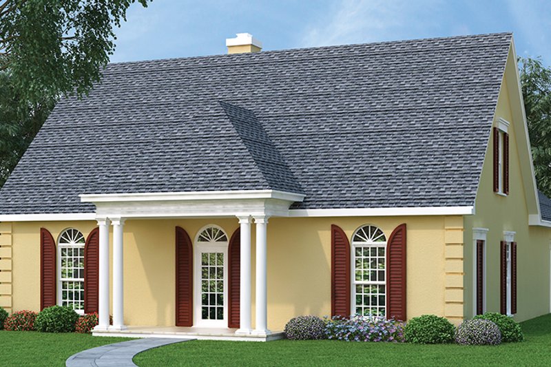 Home Plan - Exterior - Front Elevation 4 for Traditional House Plan #45-490 - 3 bed, 2 bath