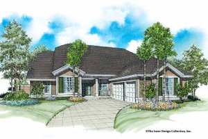 Country Exterior - Front Elevation Plan #930-26