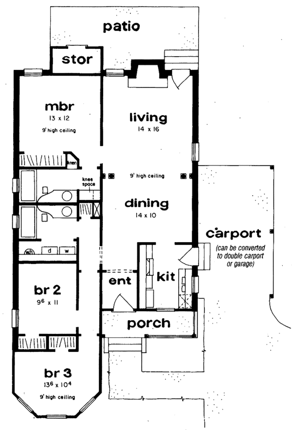 Home Plan - Country Floor Plan - Main Floor Plan #36-583