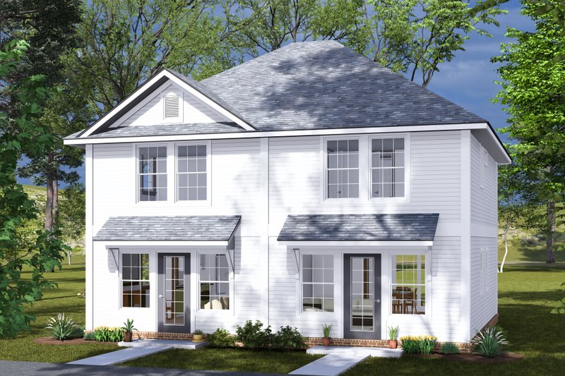 Cottage Style House Plan - 2 Beds 1 Baths 896 Sq/Ft Plan #513-2297