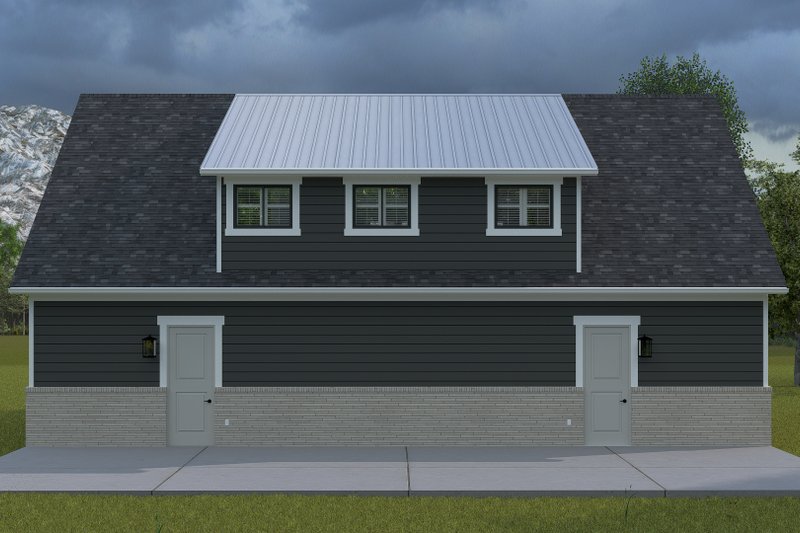 House Design - Exterior - Rear Elevation 1 for Farmhouse House Plan #1060-307 - 2 bed, 1 bath