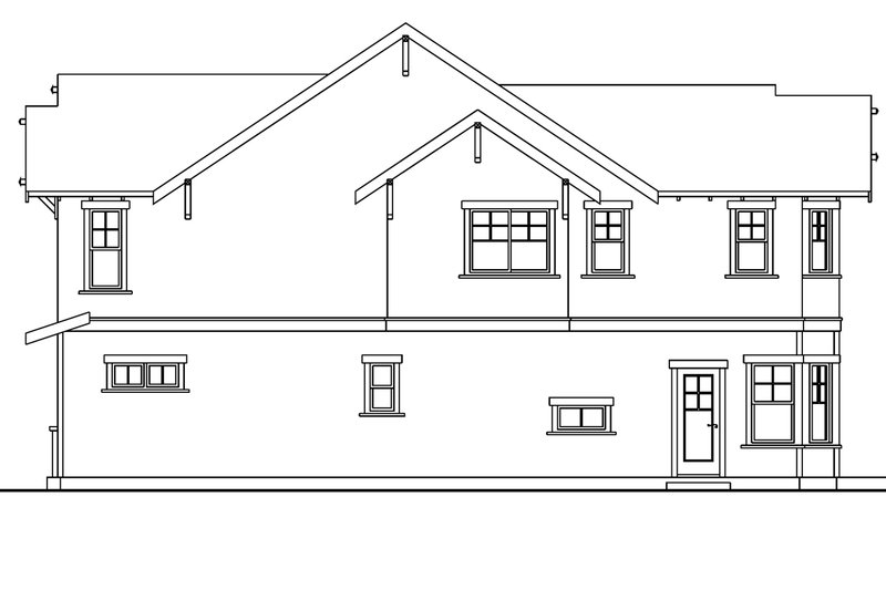 Home Plan - Exterior - Other Elevation 1 for Craftsman House Plan #124-556 - 3 bed, 3.5 bath