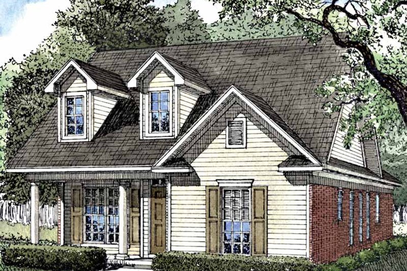 Home Plan - Exterior - Front Elevation 3 for Ranch House Plan #17-3114 - 3 bed, 2 bath
