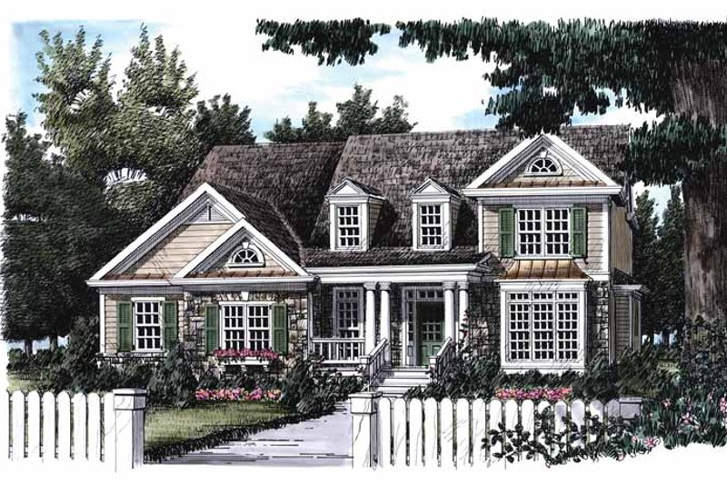 Architectural House Design - Country Exterior - Front Elevation Plan #927-657