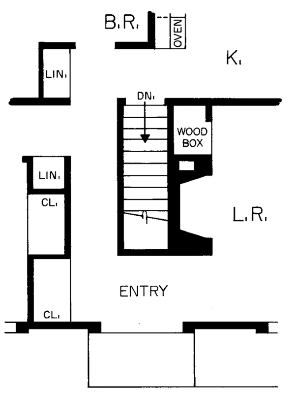 Home Plan - Adobe / Southwestern Floor Plan - Lower Floor Plan #72-823