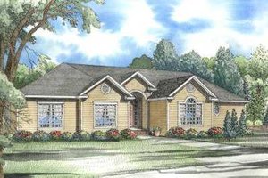 Traditional Exterior - Front Elevation Plan #17-598