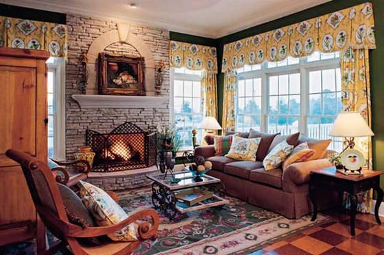 Interior - Family Room for Country House Plan #927-37 - 5 bed, 5.5 bath