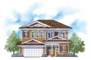 Country Exterior - Front Elevation Plan #938-6