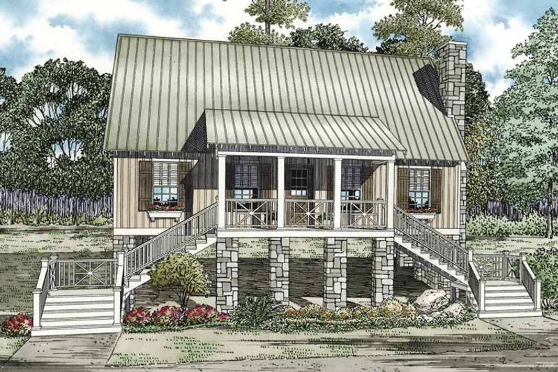 House Design - Country Exterior - Front Elevation Plan #17-3281