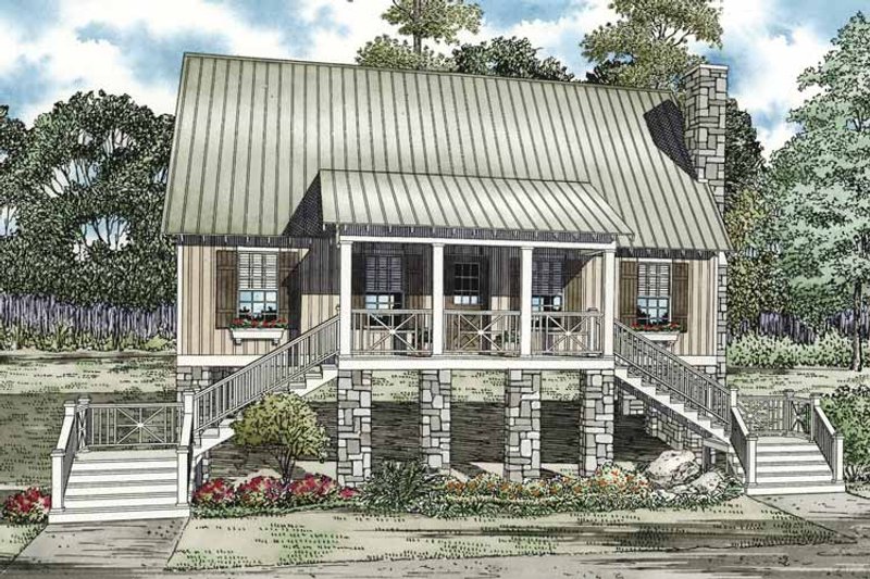 Dream House Plan - Country Exterior - Front Elevation Plan #17-3281