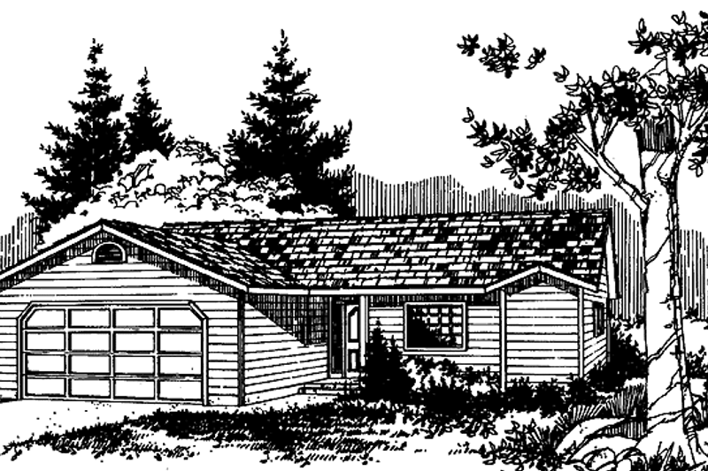 House Design - Ranch Exterior - Front Elevation Plan #60-655