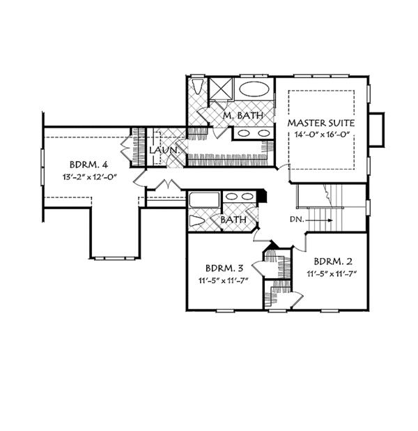 Architectural House Design - Country Floor Plan - Upper Floor Plan #927-951