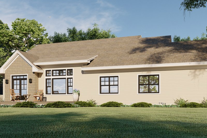 Dream House Plan - Exterior - Rear Elevation 1 for Traditional House Plan #51-1182 - 3 bed, 2.5 bath