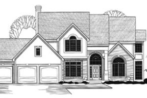 Traditional Exterior - Front Elevation Plan #67-115