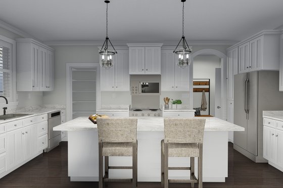 Interior - Kitchen for Craftsman House Plan #1060-57 - 4 bed, 2.5 bath