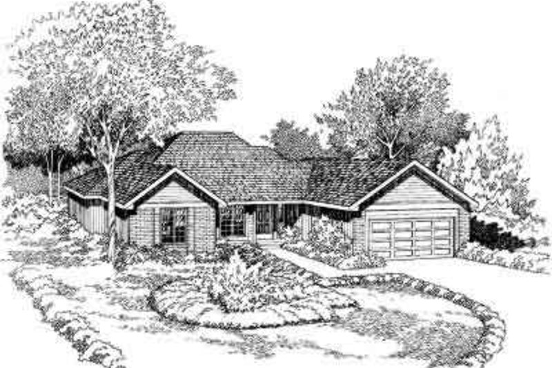 Exterior - Front Elevation 2 for Traditional House Plan #312-272 - 3 bed, 2 bath