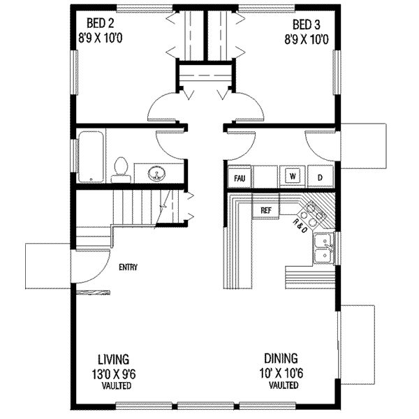 Traditional Floor Plan - Main Floor Plan #60-326