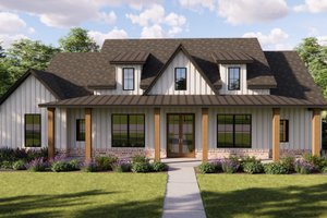 Architectural House Design - Exterior - Front Elevation for Farmhouse House Plan #1119-19 - 3 bed, 2 bath