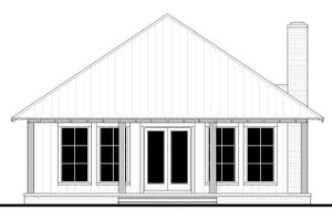 Exterior - Rear Elevation for Traditional House Plan #430-309 - 3 bed, 2 bath