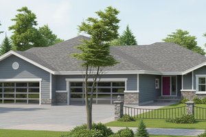 Home Plan - Traditional Exterior - Front Elevation Plan #100-106