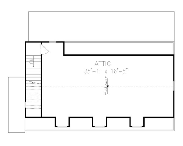 Country Floor Plan - Upper Floor Plan #54-554