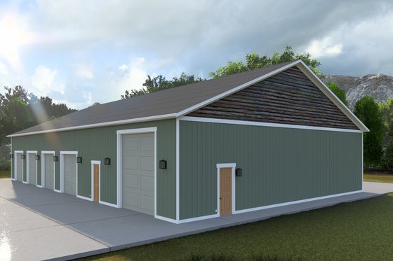 Exterior - Other Elevation 1 for Farmhouse House Plan #1060-201, 1 bath